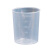 兰诗（LAUTEE）WS5018实验室刻度量杯 塑料小量杯（10个装）测量杯 稀释杯试剂量杯无盖  50ml