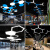 六边形造型吊灯创意led蜂窝灯办公室网咖健身房六角形工业风灯具 空心-黑框-50cm
