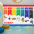 西里尔3d立体卡通乐高积木墙纸儿童房幼儿园lego机器人编程培训机构壁纸 无缝防水油画布/平