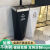 酒店大堂立式商用垃圾桶不锈钢电梯口走廊宾馆ktv定制logo烟灰桶 GPX316玫瑰金头黑身