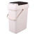 金诗洛 K431 按压式手提茶水桶 商用办公室用茶渣桶塑料弹盖垃圾桶垃圾过滤废水桶 7L