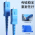 创优捷 光纤跳线 铠装 单纤 FC/UPC-ST/UPC-单模-G.652D-3mm-500M-LSZH-蓝色