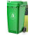 户外垃圾分类垃圾桶大容量商用餐饮厨房小区物业环保环卫桶240升 100L其他垃圾 带轮特厚(约10.4斤)