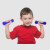 哑铃小孩 哑铃小孩小哑铃男士器材健身小学生小孩男生家用器械运 紫色六角 1kg(5~8岁)