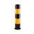 双念 加厚钢管警示柱防撞柱 固定立柱165*750*2.0mm黑黄 单位：根