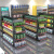 奈高（NAIGAO）超市货架药店文具店单双面自由组合置物架单面副架90*42*165cm