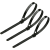 联嘉 自锁式尼龙扎带 捆绑带束线带塑料扎带 黑色4.6x350mm  100条