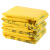 企桥 黄色医疗废物包装袋诊所黄医院平口式垃圾袋一次性大号加厚背心 平口45*55 2丝 100只/包