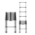 加厚升缩7米铝合金直梯伸缩梯子竹节折叠升降缩阁楼梯收缩梯子 .9米直梯钢管