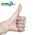 爱马斯一次性丁腈手套清洁加厚耐用蓝色实验室工业防护手套 透明PVC手套（100只/盒） M