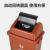 干湿垃圾分类垃圾桶黑色工业大型室内幼儿园带轮子垃圾桶 240升红色有害垃圾上海分类标识