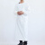 易美丽诺 LCF1014 TPU罩衣防水防油耐酸碱石材屠宰食品厂长袖反穿围裙  白色小号 125*110