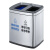 兰诗（LAUTEE）LK1003 不锈钢垃圾桶酒店双分类垃圾箱不锈钢户外回收箱二分类桶 14L