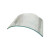 劳保佳 防护面罩 打喷砂专用油漆喷漆帽 工业打磨劳保专用 单独曲面镜片（不含帽子）