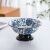 澳颜莱中式手绘零食盘 创意陶瓷中式收纳茶点盘家用零食点心盘干坚果糕 异形茶点盘-白色