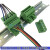 轨道式免焊对接XK2EDG-UVK-5.08MM对插拔式接线端子插头插座2P2 2P UVK单插座