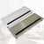 丹斯提尼办公桌铝合金穿线盒桌面金属线孔盖板带毛刷嵌入式过线装饰遮盖板 白色300x120mm