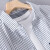构致（GLOY&ZENITH）夏季条纹短袖衬衫男新款拼接撞色文艺清系衬衣设计感小众上衣 白色 M