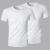 iosn崔万志t恤两件装莱卡高弹力男士短袖T恤衫上衣 M (90-120斤左右) 白色 (白+白)