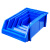 冰禹 BY-2377 加厚组立式物料盒 斜口螺丝零件盒工具盒 蓝 250*160*115