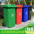 户外分类垃圾桶240升加厚大号环卫塑料物业小区市政挂车垃圾桶 120升加厚款红色
