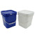 冰禹 BYyc-332 方形塑料水桶 涂料桶办公室清洁拖把桶  10L白色 