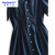 曼摩尔德气质瘦新款时尚中裙感小众夏季扣显连衣裙单排女2024短袖V设计领 藏青色 S 100斤左右