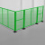 汇一汇 移动护栏 工业车间机械设备铁丝围栏隔离网 绿色 1.2m高*1.0m宽(1网1柱1座)