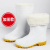 EVA白色食品卫生靴加绒食堂厨房工厂专用雨靴防滑耐油高筒棉水鞋 高度30cm左右：白色（牛筋底-加绒款） 38