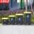 京洲实邦【15L灰桶黄盖E款】户外环卫带盖垃圾桶ZJ-0035