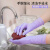 手套家务一次性耐用级洗碗加长橡胶厨房 短款 2包60只[食品级]乌梅紫 M