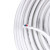起帆（QIFAN）电线电缆 BVVB 2*2.5平方扁平硬护套线 国标两芯护套线 铜芯硬线电线 白色100米