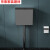304不锈钢冲水箱家用卫生间水箱厕所壁挂式蹲坑冲水桶 哑光黑冲水箱(手动款)
