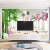 中式电视背景墙壁画客厅装饰3d立体现代家和墙布玉兰花影视墙壁纸 质感丝绸布/平方（尺寸定制）