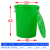 大垃圾桶大号环卫大容量厨房户外圆桶圆形特大号商用塑料超大带盖 绿色100K有盖