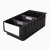 力王丨加厚零件盒长方形长条分隔式物料盒；400*234*140-黑色