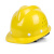 邦固 建筑工地安全帽可印字 豪华V型玻璃钢透气款-黄色（按钮）