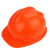 KELLAN 国标618V型安全帽工地施工防护建筑安全帽 防砸防冲击舒适透气工地道路安全帽 可印制logo 黄色 均码
