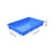 JN JIENBANGONG 塑料方盘 工业塑料盒子长方形胶盆托盘方形塑料盆工具盒零件盒方盆 蓝色310*225*40mm