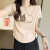MODX香港潮牌高品质设计感不规则下摆纯棉短袖恤女夏季小个子遮肚子上 白色(侧边黑小爱心)306短袖 S