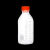 透明硼硅玻璃试剂瓶蓝盖丝口橙盖瓶化学样品溶剂瓶耐高温腐蚀灭菌 透明500ml红盖 含四氟垫