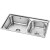 欧琳（OULIN）水槽双槽套餐 厨房304不水盆裸槽不含龙头 洗菜盆水池82450锈钢