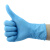 威肯一次性加厚乳胶丁腈橡胶手套防油工业家务洗碗劳保手套 蓝色 4.5克 XL
