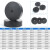 科罗拉橡胶减震垫圆形空调工业设备机械缓冲防震垫加厚高弹隔音降噪垫块 外径25MM厚10MM孔8MM(10个)