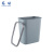 冠峰 8L灰色方桶带圈 防水纸篓双层阻燃桶圆形无盖垃圾桶GNG-429