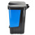 鲁识 LS-ls46 新国标脚踏分类双格垃圾桶 商用连体双桶垃圾桶 60L红蓝(新国标)