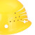 蓝炎 京山诺安 应急用安全帽印字建筑工地工程施工工厂定制国标加厚透气头帽 V型安全帽透气旋钮红色
