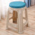 塑料凳子简约客厅熟胶加厚圆凳浴室防滑高板凳经济型餐桌椅子 蓝色大号2020款