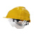 格林维迩（GREENWILL）NCSL-01603 带护目镜ABS安全帽 黄色 1顶