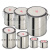 加厚调漆罐油漆桶铁小铁罐乳胶漆桶留样桶带盖密封铁皮桶0.3-20L 涂白方形2.5L铁桶